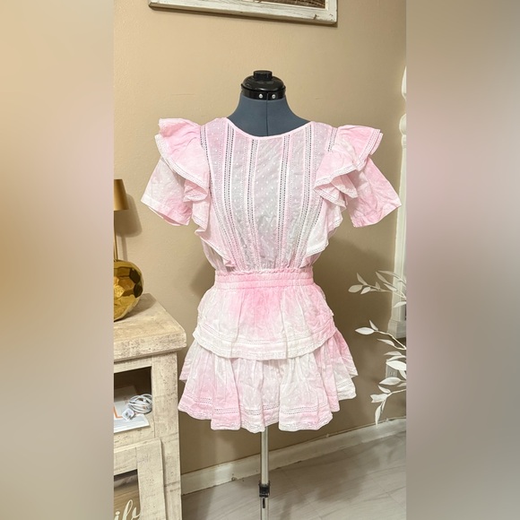 LoveShackFancy Pink Ruffled Dress - Picture 3 of 11